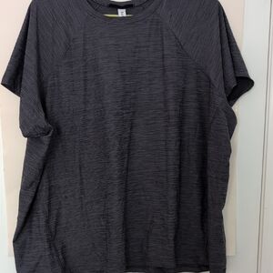 Athleta Charcoal Short Sleeve Tee Size2x